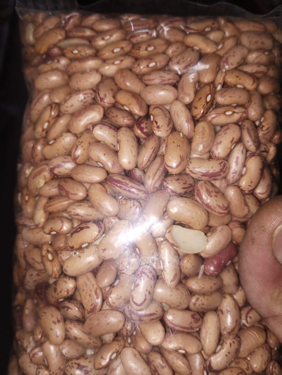 Bagged rose-coco beans ready for sale